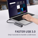 3 Ports USB 3.0 Splitter RJ45 USB HUB 1000Mbps Ethernet Adapter Expander