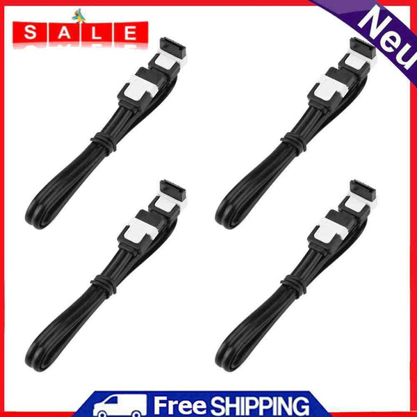4pcs HDD SSD SATA 3.0 Cable-III 6Gb/s Serial Port Hard Drive Data Cable