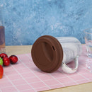 Wheel Shape Silicone Cup Lids Heat-resistant Dust-proof Bowl Cover (Coffee)