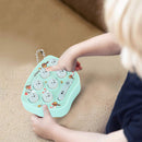 Whack-A-Mole Game - LED Mini Hamster Memory Game Toys Keychain (Cyan) Newly
