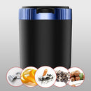 LED Light Car Ashtray Universal Cigarette Cylinder Holder with Lid (Blue) Newly