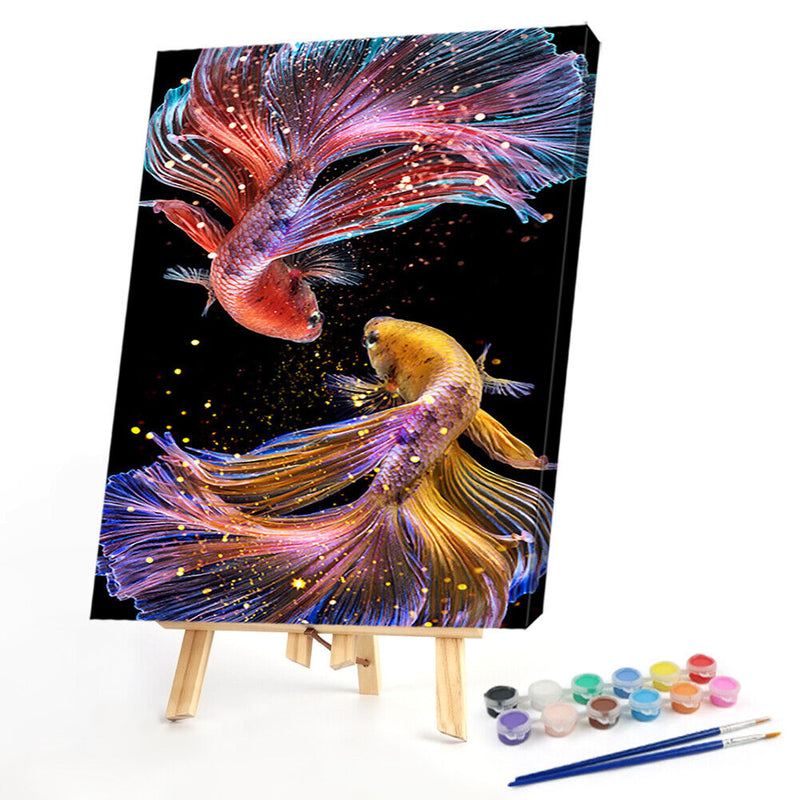 Fish 40x50cm Oil Paint By Numbers Picture DIY Painting