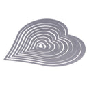 10X Heart Sewing thread Metal Die Cutting Dies For DIY Scrapbooking