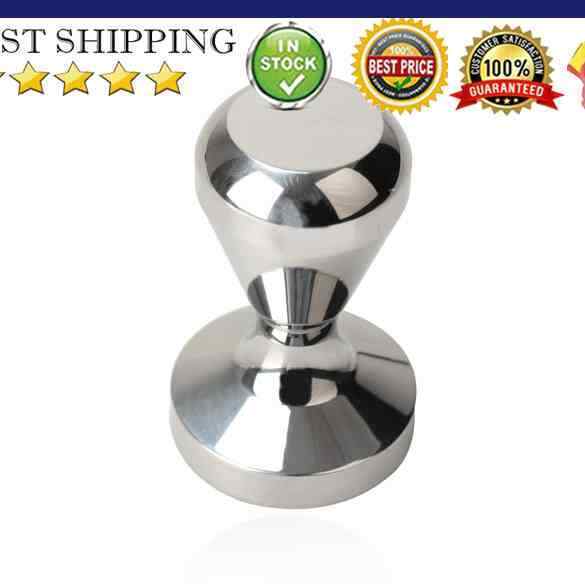 Coffee Barista Espresso Tamper 51mm Base Clear Body Stainless Steel Press