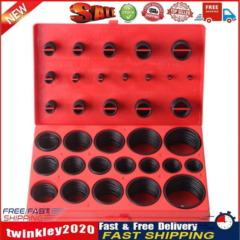 Assorted Car O-Ring Seal Automotive O Ring Rubber Gasket Washer (419pcs) Newly