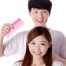 Smooth Comb Portable Wide Tooth Hairdressing Comb Pro Flat Comb (Pink) Newly