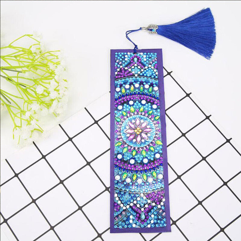Retro Pattern Diamond Painting Bookmark DIY Special Shaped Cross Stitch Craft
