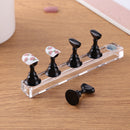 False Nail Tips Practice Stand Acrylic Display Magnetic Holder (Black) Newly