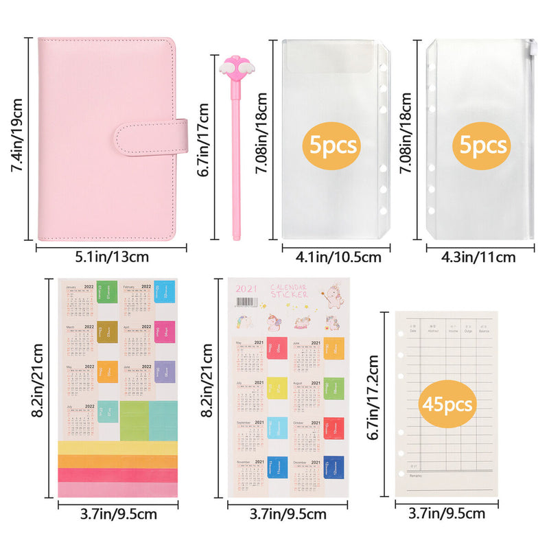 With Cash Envelopes Cash Organizer Book Budget Binder Notebook Budget Book