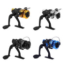 5pcs Metal Spinning Fishing Reel High Speed G-Ratio 5.2:1 NO Line(Black)