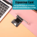 PCI Express 1x Mini SAS SFF-8087 Riser with Baffle PCI-E X1 2.0 6Gbps Extender