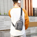 Casual Crossbody Chest Sling Bags Canvas Men Shoulder Messenger Sports Hand