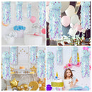 Mermaid Wishes Jellyfish Hanging Paper Lanterns Decorations (Light Blue) Newly