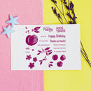 Silicone Peach Flower Seal DIY Stamping Scrapbook Paper Cut This Album Tools