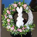 Easter Rabbit Wreath Door Acrylic Bunny Garland Home Decoration (B)
