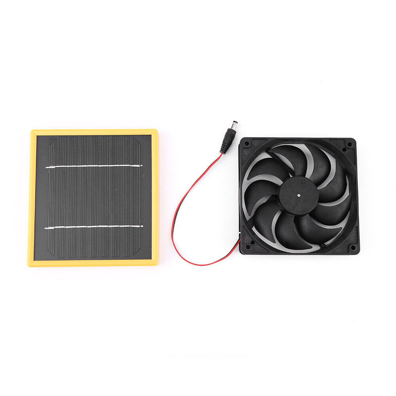 5W 12V 6 inch Air Extractor Waterproof Solar Panel Powered Ventilator Fan