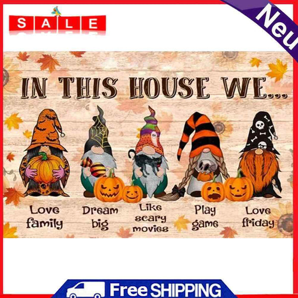 5D Rhinestone Picture DIY Pumpkin Goblin Full Round Drill Diamond Painting Kit