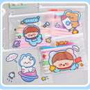 Stationery Organizer Pencil Case Ring Zipper File Bag Stationery Storage Bag