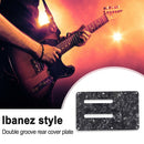 Double-Groove Guitar Back Plates Cover Guitar Anti-Scratch Plate (Black) Newly