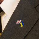 1 Pcs Ukraine UK Brooch Country Flag Badge Clothes Cufflinks Love Peace(C) Newly