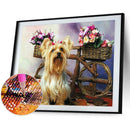 DIY Diamond Painting Kits Full Round Drill Yorkshire Terrier Crafts Home De