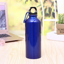 Aluminum Portable Outdoor Sports Water Bottle Kettle with Lid (Blue 400ml) Newly