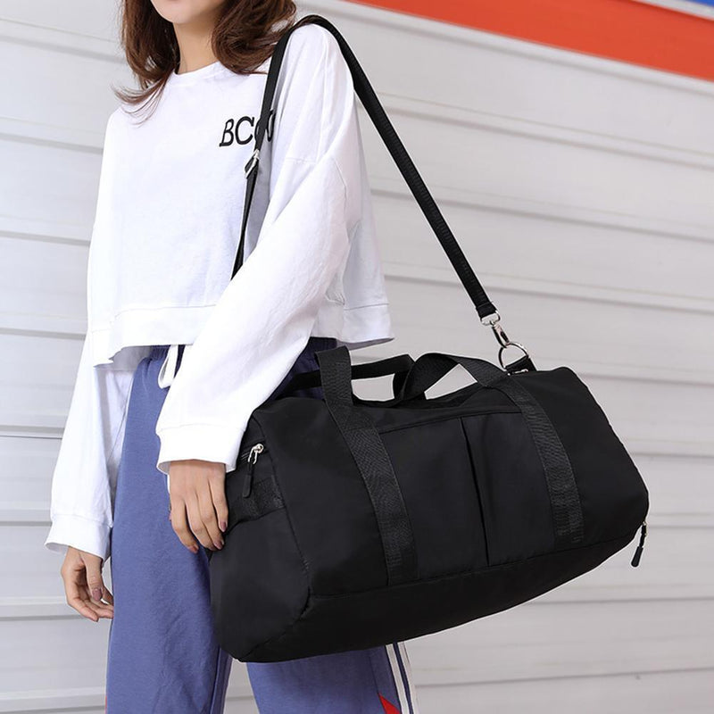 Unisex Nylon Travel Handbag Waterproof Sports Gym Large Messenger Shoulder Bag