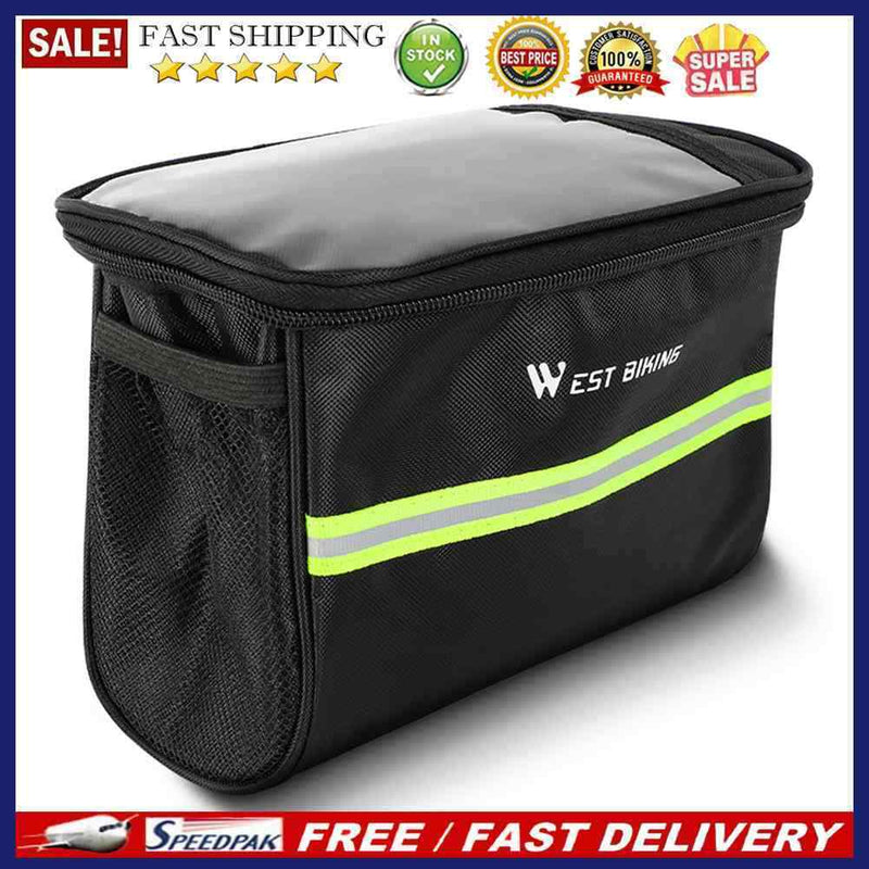 WEST BIKING Waterproof Bicycle Handlebar Bags Bike Front Bags Cycling Equip