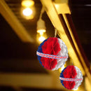 Union Jack Queens Jubilee Party Honeycomb GB Red White Balls x Decoration 3 N2D1