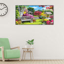Garden Oil Paint By Numbers Kit Frameless Drawing Picture Wall Decor Art Craf