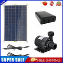 50W 800L/H DC 12V Low Noise Brushless Solar Water Pump Kit for Pool Black