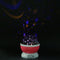Rotating Projector Starry Night Lamp Projection LED Lights Xmas Gift(Pink) Newly