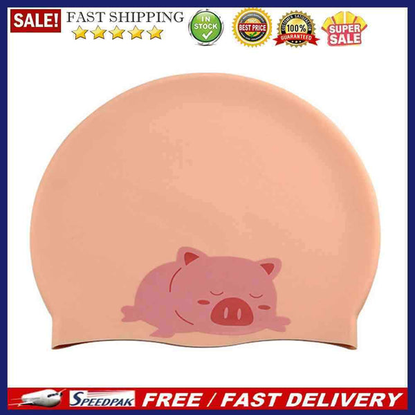 Soft Swimming Cap Silicone Girls Waterproof Sports Adults Antiskid Swim Pool