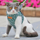 Japanese Style Pet Dog Harness Vest Outdoor Walking Leash Set (Green S) Newly