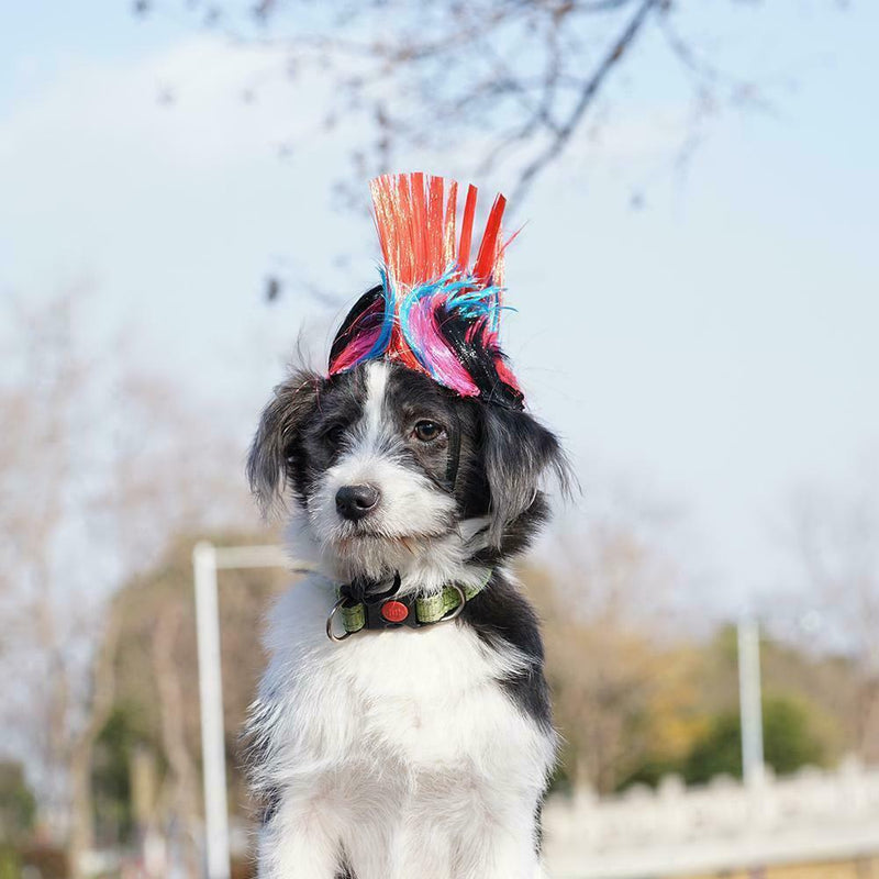 Halloween Dog Cat Clothes Wig Caps Small Dog Costumes Wig Gift Christmas T8S0