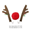 Christmas Car Deer Antlers Nose Horn Costume Truck Holiday Decor (A Brown) Newly