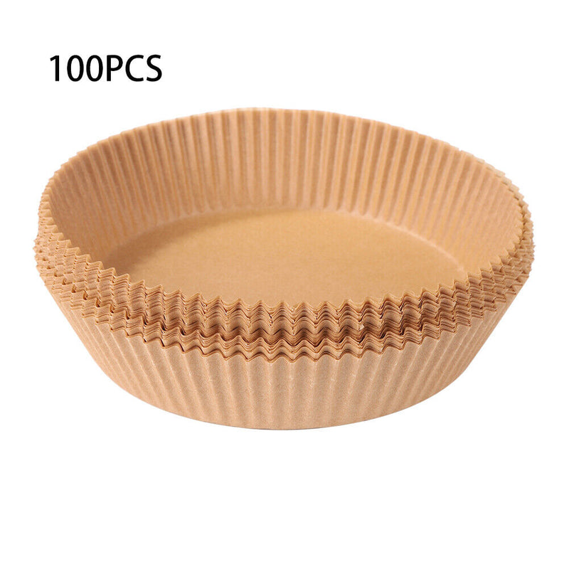 100pcs Steaming Basket Mat Air Fryer Steamer Liners Baking Cooking Oil Paper