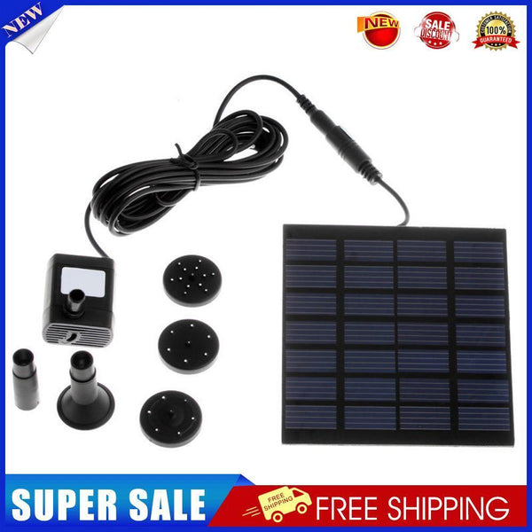 Solar Power Fountain Water Pump Panel Kit Pool Garden Brushless Waterpump