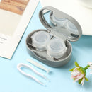 Travel Lovely Contact Lenses Box Contact Lens Case Mini Square with Mirror