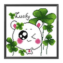 Partial Embroidery DIY Stamped Canvas 14CT Lucky Grass Needlework Set Home Decor