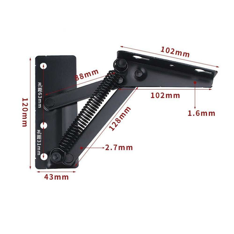 Stay Cupboard Flap Top Hidden Hinge Cabinet Door Support Sprung Hinges Pallet
