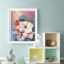 Hibiscus Oil Paint By Numbers Kit DIY Wall Art Picture Craft Home Decoration