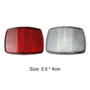 Bicycle Handlebar Front Reflective Lamp Bike Rear Warning Reflector (White)