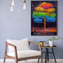 DIY Full Round Drill Rhinestone Diamond Painting Luminous Tree Handwork Home Art