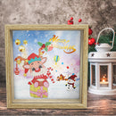 Wooden Diamond Painting Piggy Bank DIY Coin Saving Box Xmas Gifts (CQG04)