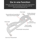 Mountain Bicycle Chain Measuring Rulers MTB Chain Wear Checker Indicator Caliper