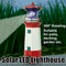 LED Solar Rotating Red Lighthouse Garden Villa Outdoor N0I1 F6T1