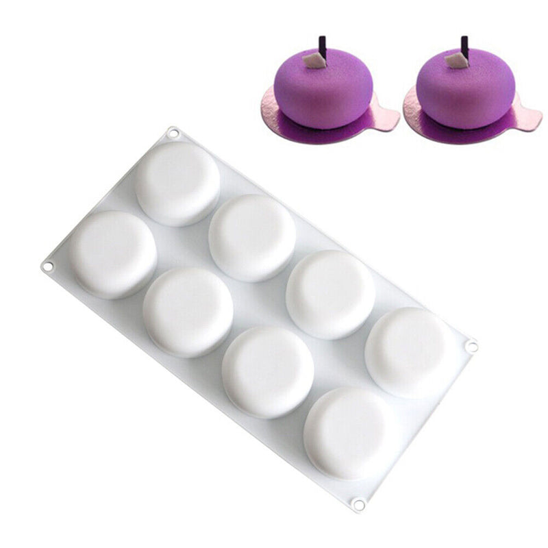 8 Cavity Silicone Cake Mold DIY Chocolate Mould Mousse Dessert Decorating T
