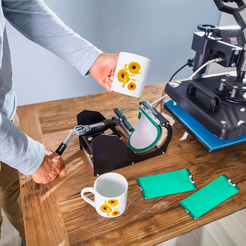 Wrap Fixture Heat Press Silicone Mug Clamp Sublimation Printing 15 oz and 11 oz