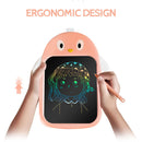 8.5in LCD Penguin Electronic Writing Tablet Kids Handwriting Board (Pink)